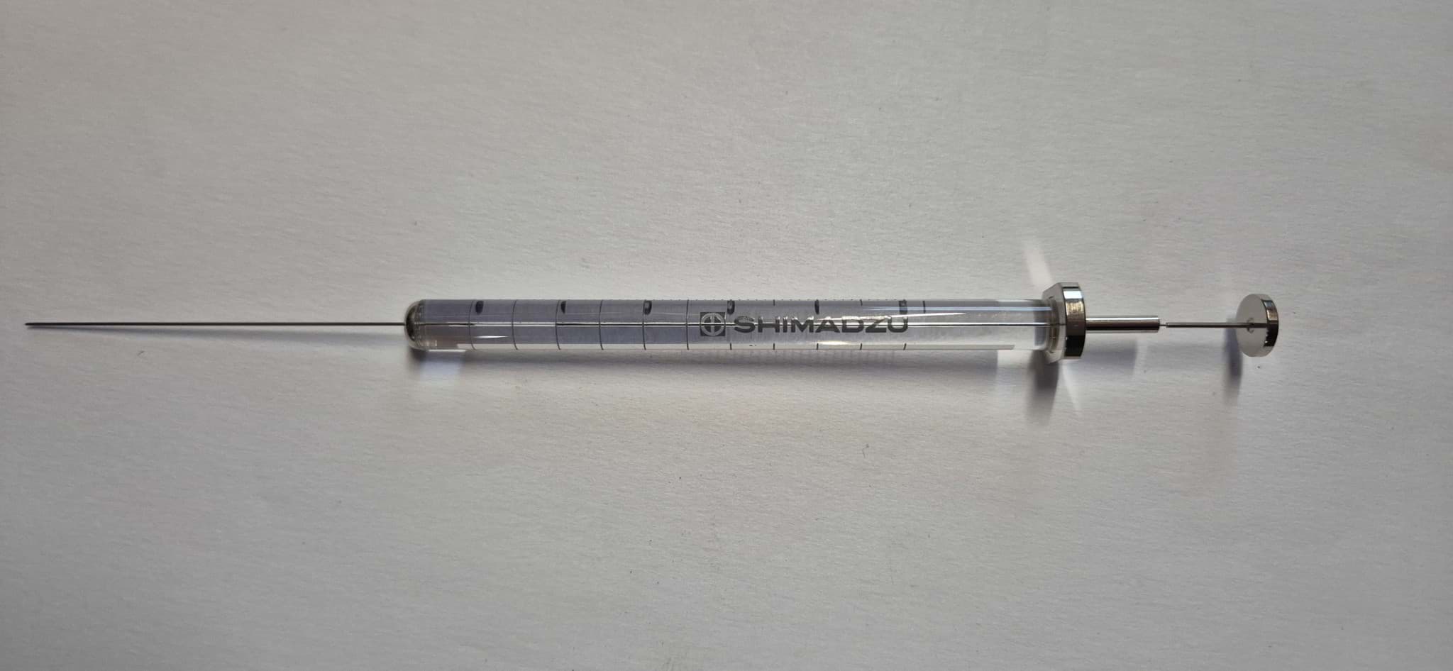 Picture of Syringe; 5 µl; fixed needle; 26G; 50 mm needle length; beveled tip